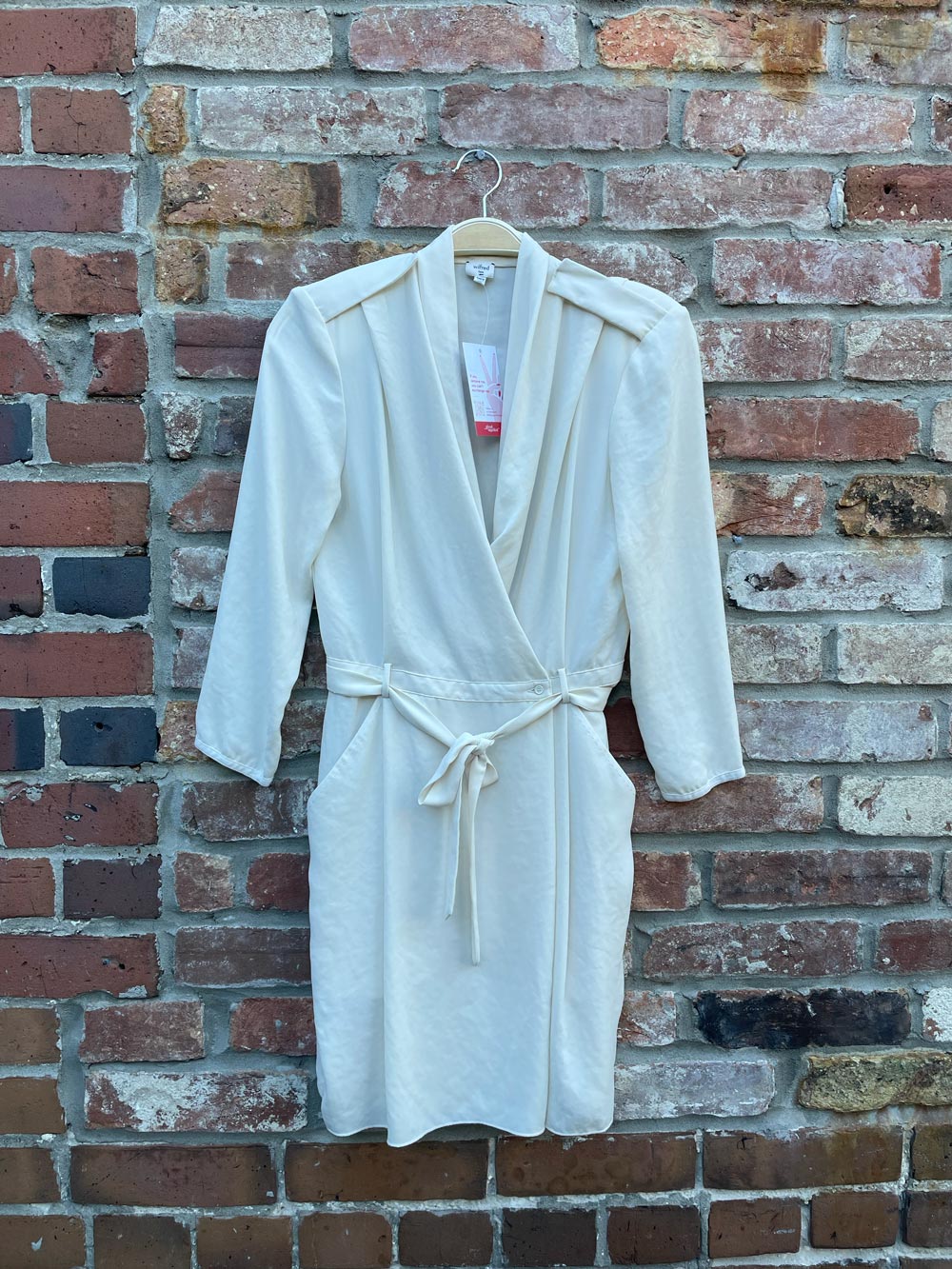 wilfred franca belted wrap mini dress