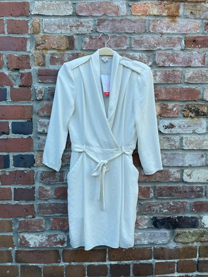 wilfred franca belted wrap mini dress