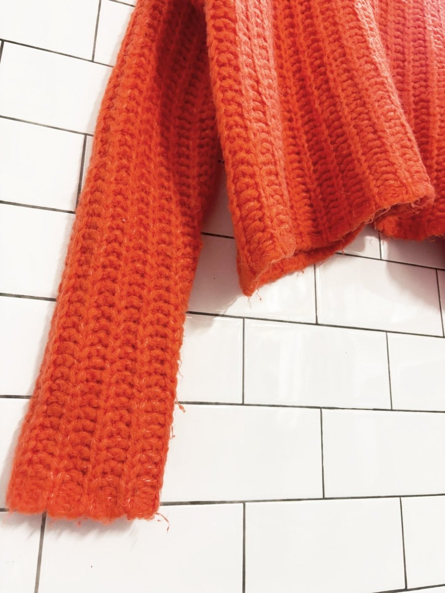 aerie alpaca - wool blend loose knit oversized sweater - good market thrift store