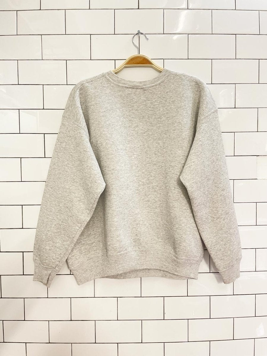 vintage 90s plaid boston graphic sweatshirt - good market thrift store