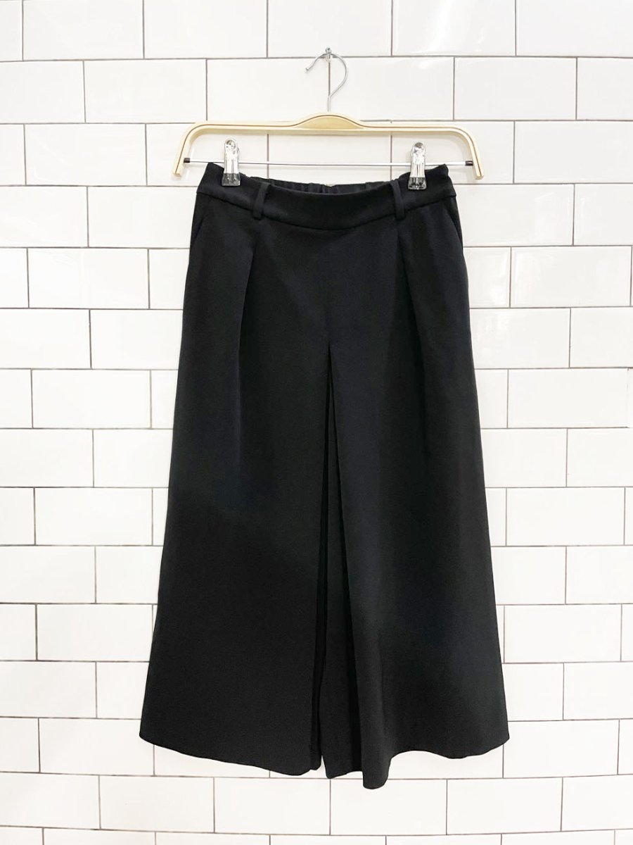 uniqlo pleated wide leg culottes - good market thrift store