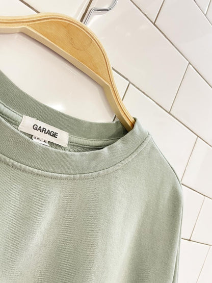 garage oversized joey pocket crewneck sweatshirt - good market thrift store