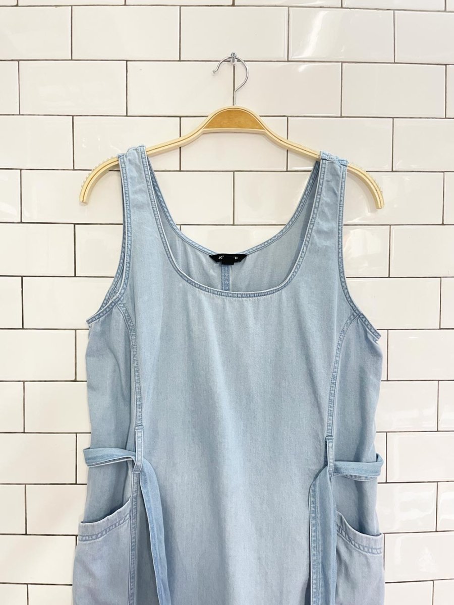 joe fresh chambray belted maxi dress - good market thrift store