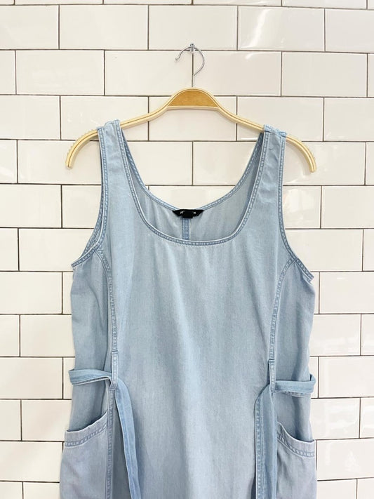 joe fresh chambray belted maxi dress - good market thrift store