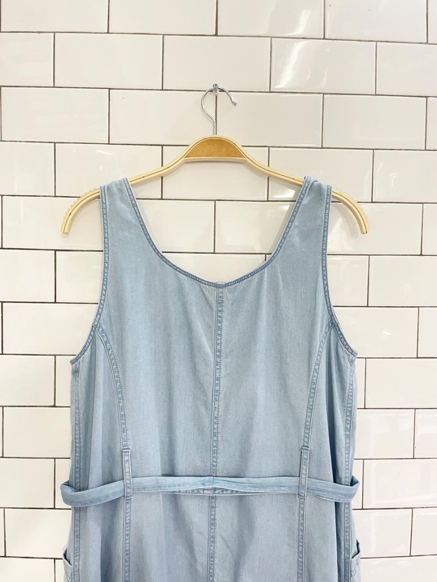 joe fresh chambray belted maxi dress - good market thrift store