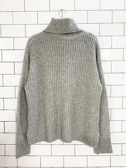 rachel zoe wool - blend oversized cowl neck sweater - good market thrift store