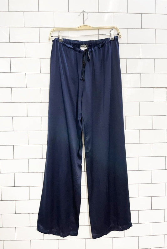 christine 100% silk wide leg pajama pant - good market thrift store