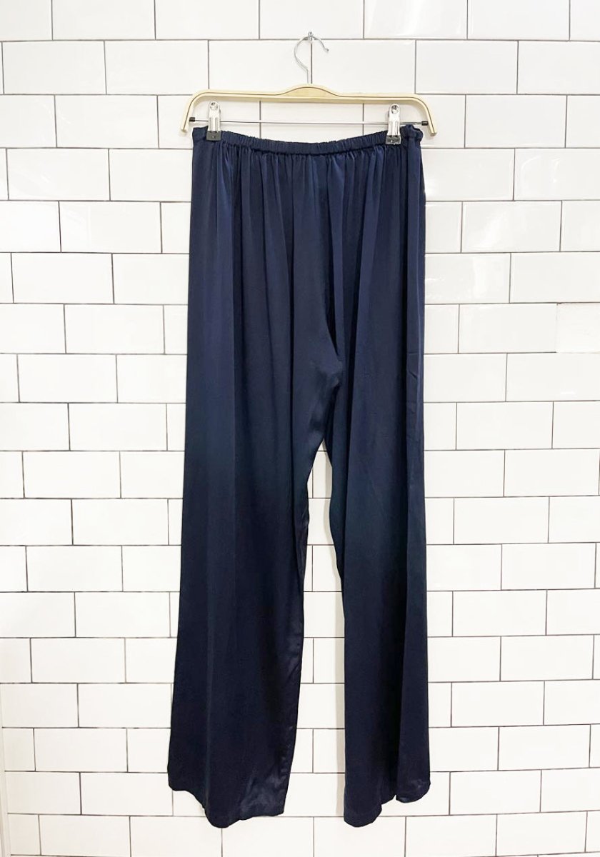 christine 100% silk wide leg pajama pant - good market thrift store