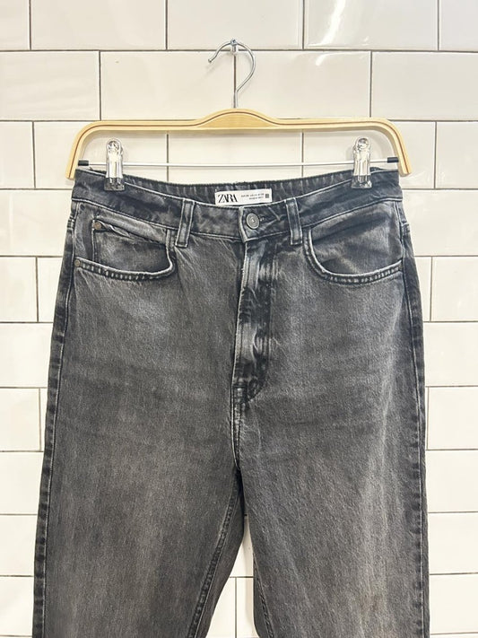 zara straight slit raw hem jeans - good market thrift store