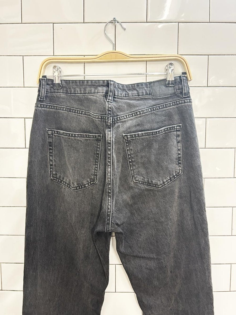 zara straight slit raw hem jeans - good market thrift store