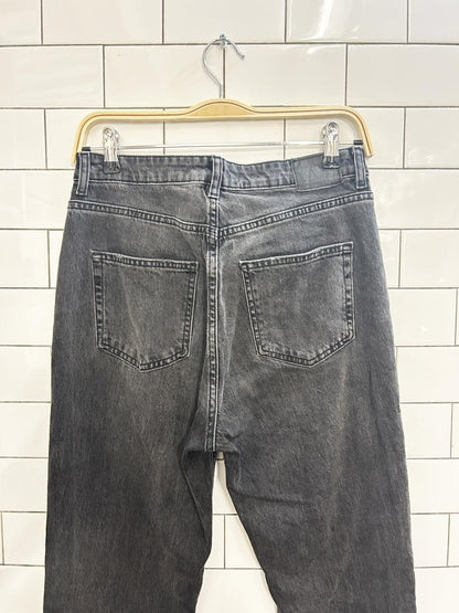 zara straight slit raw hem jeans - good market thrift store