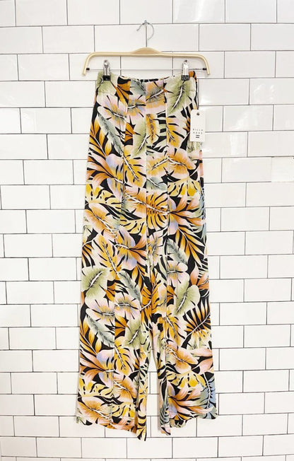 nwt billabong tropical split wide leg pant - good market thrift store