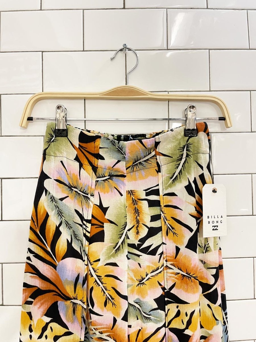 nwt billabong tropical split wide leg pant - good market thrift store