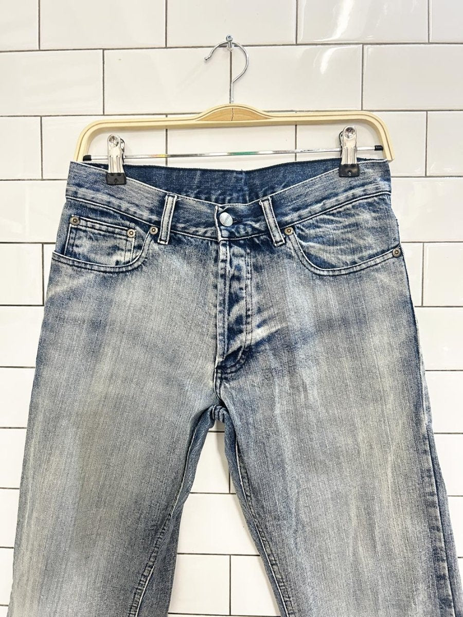 h&m faded wash straight jeans - good market thrift store
