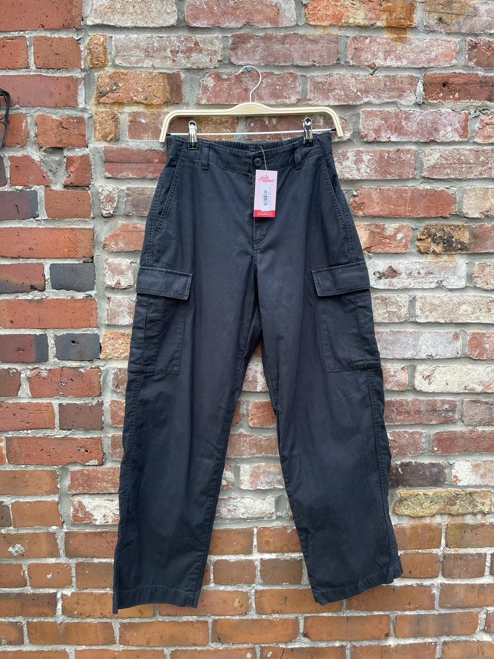 uniqlo cotton wide leg cargo pant