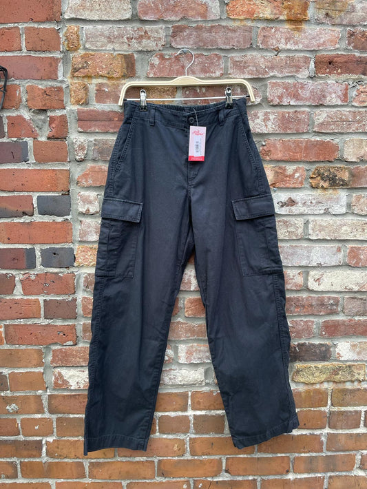 uniqlo cotton wide leg cargo pant