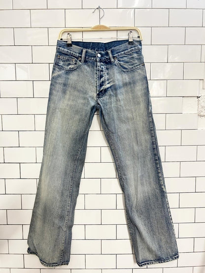h&m faded wash straight jeans - good market thrift store