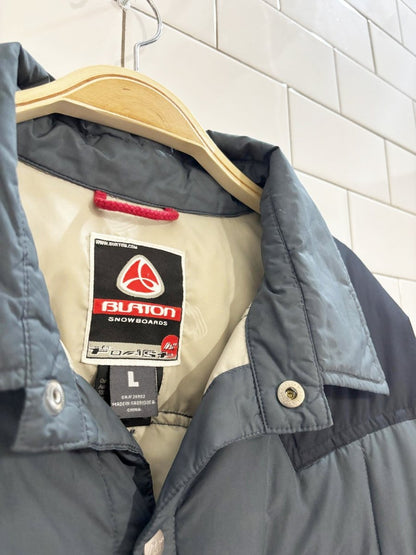 vintage 00s burton down quilted snowboard jacket - good market thrift store