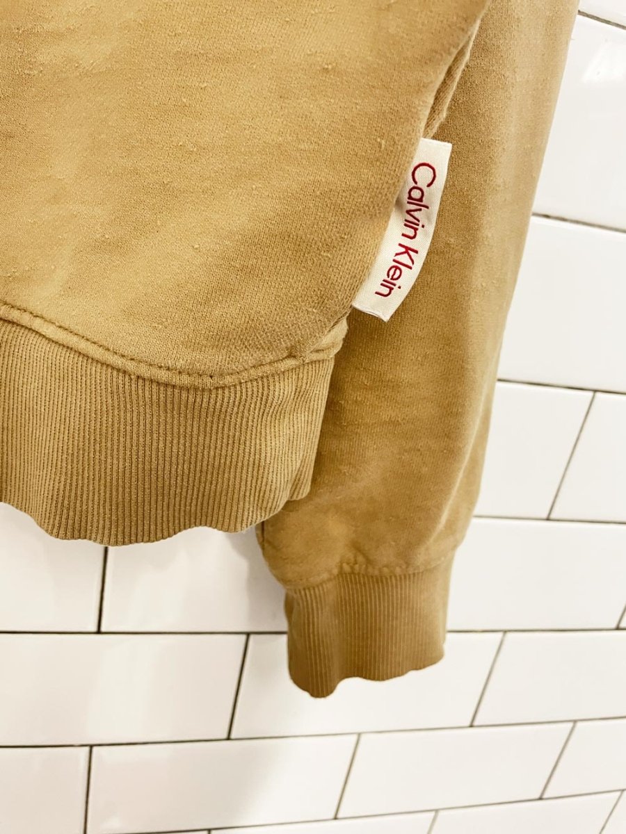 calvin klein distressed logo sweatshirt - good market thrift store