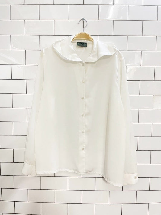 vintage 90s jean works + co hooded button down shirt - good market thrift store