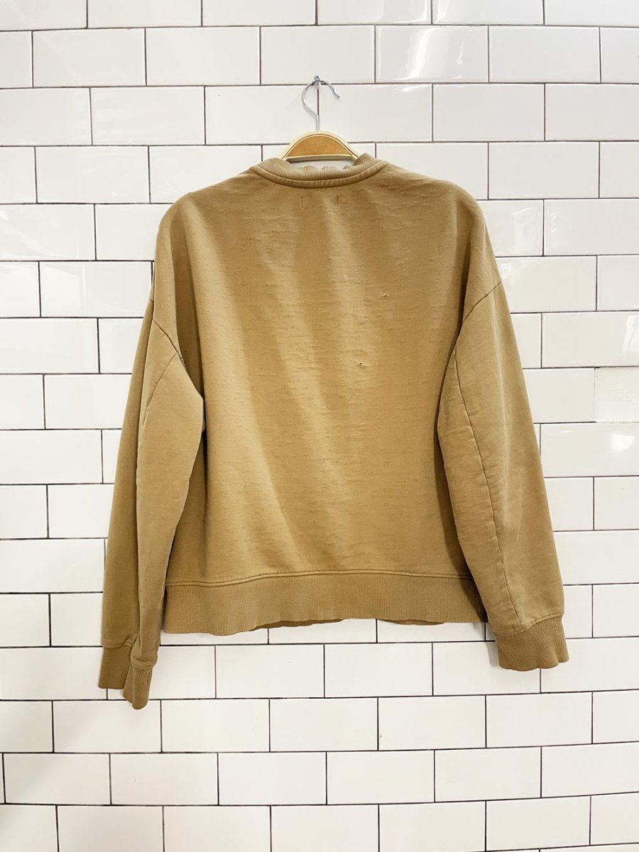 calvin klein distressed logo sweatshirt - good market thrift store