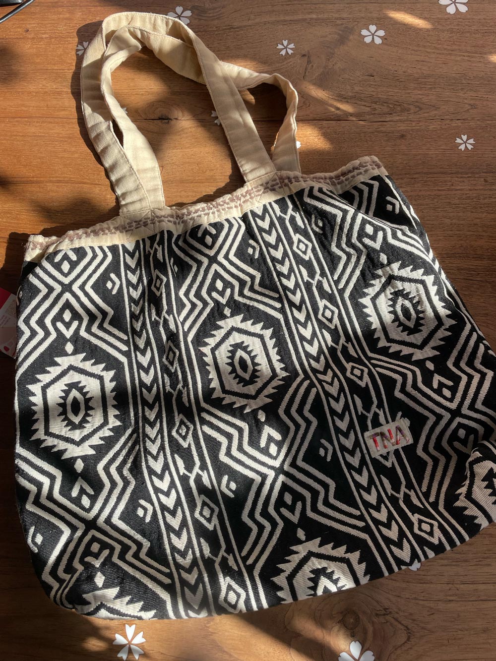 tna southwestern woven tote bag