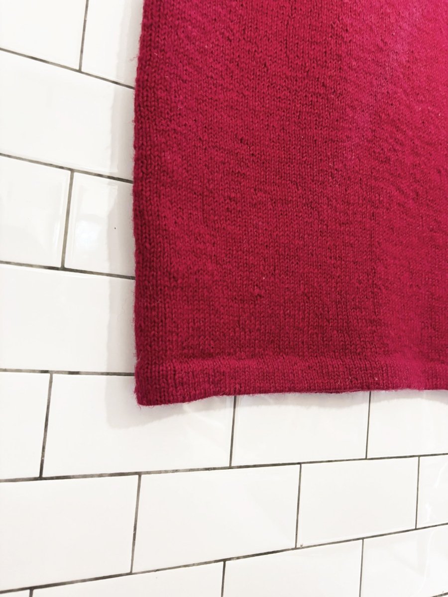 vintage wool - blend knit maxi skirt - good market thrift store