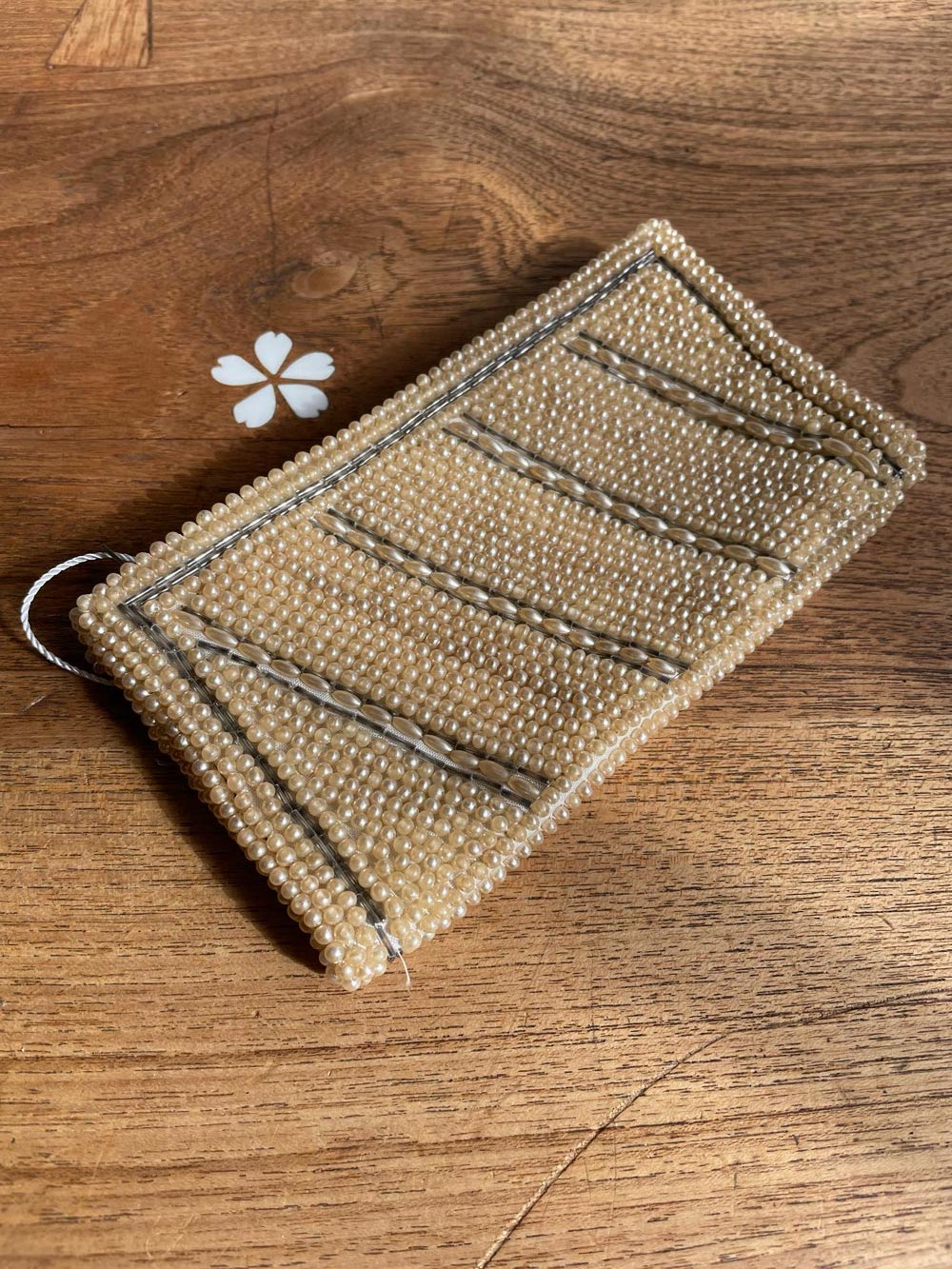 vintage du-val beaded wallet