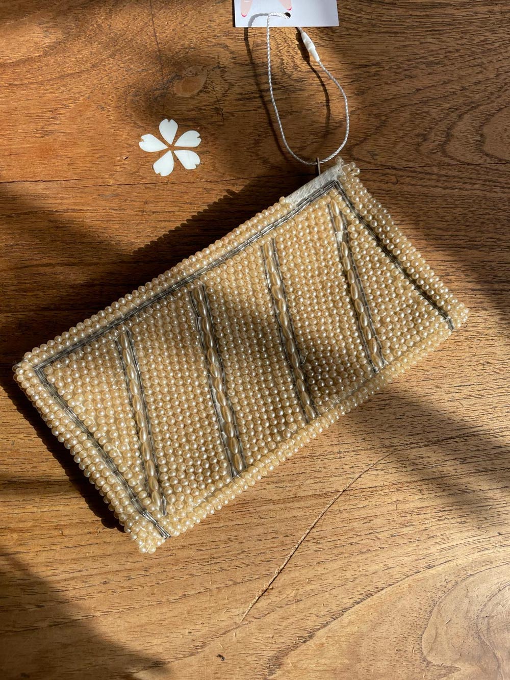 vintage du-val beaded wallet