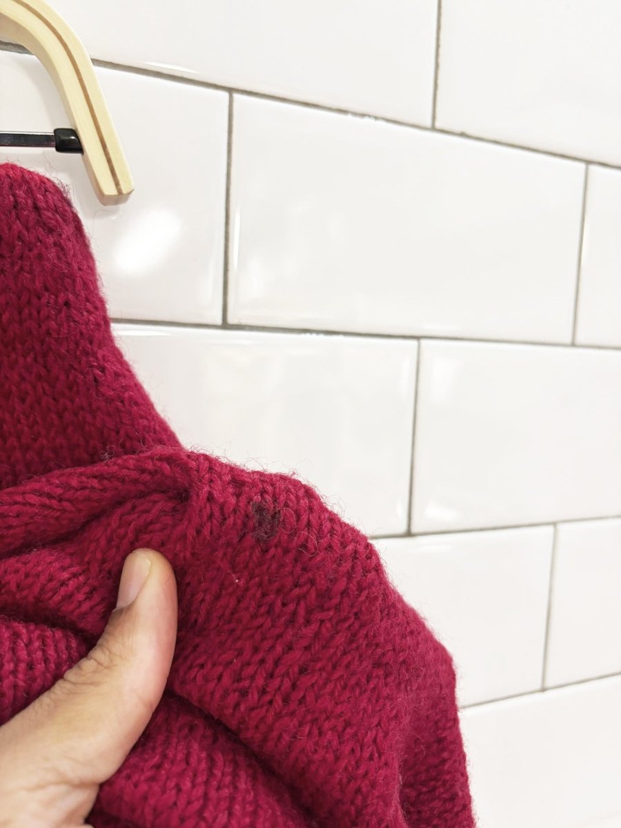 vintage wool - blend knit maxi skirt - good market thrift store