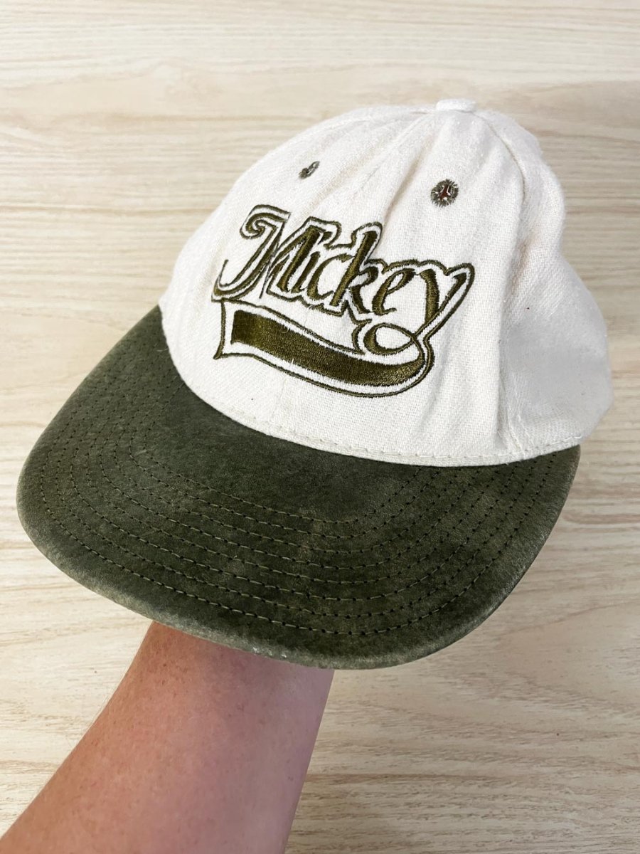 vintage 90s mickey suede brim hat | disney | made in USA - good market thrift store