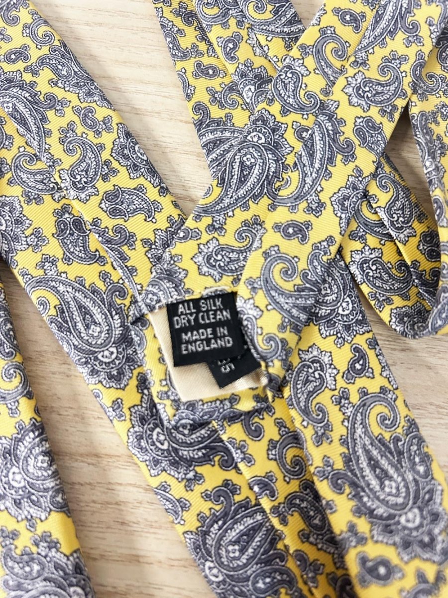 vintage john comfort paisley silk tie - good market thrift store