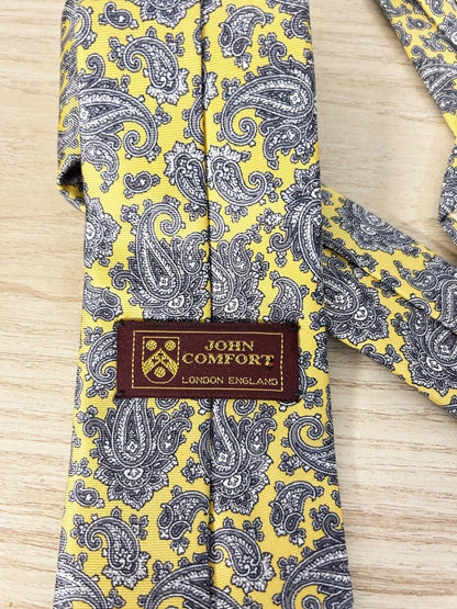 vintage john comfort paisley silk tie - good market thrift store