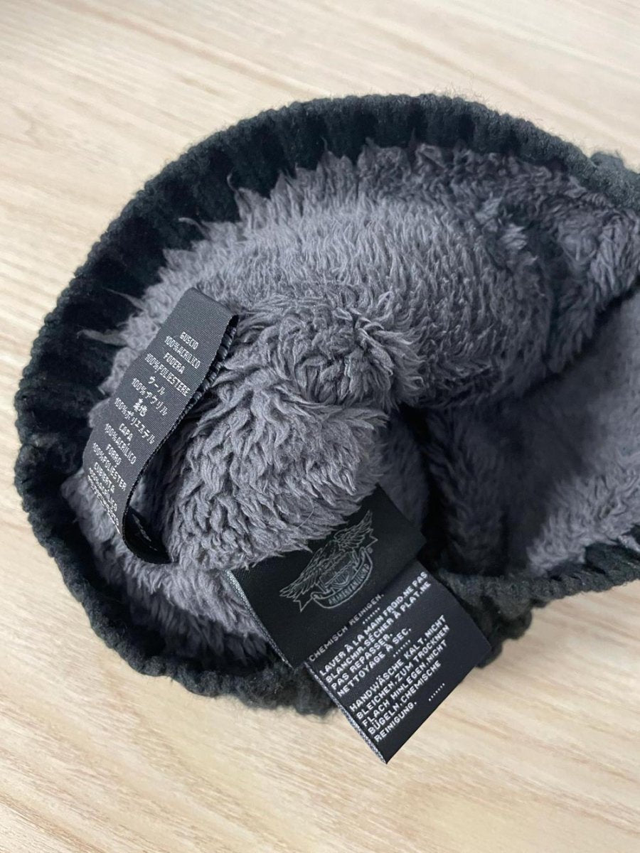 harley davidson sherpa lined toque - good market thrift store