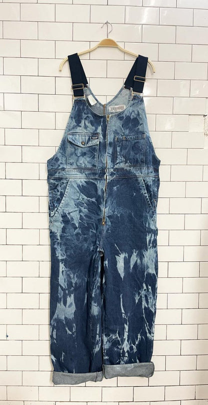 hammill bleach dye denim overalls - good market thrift store