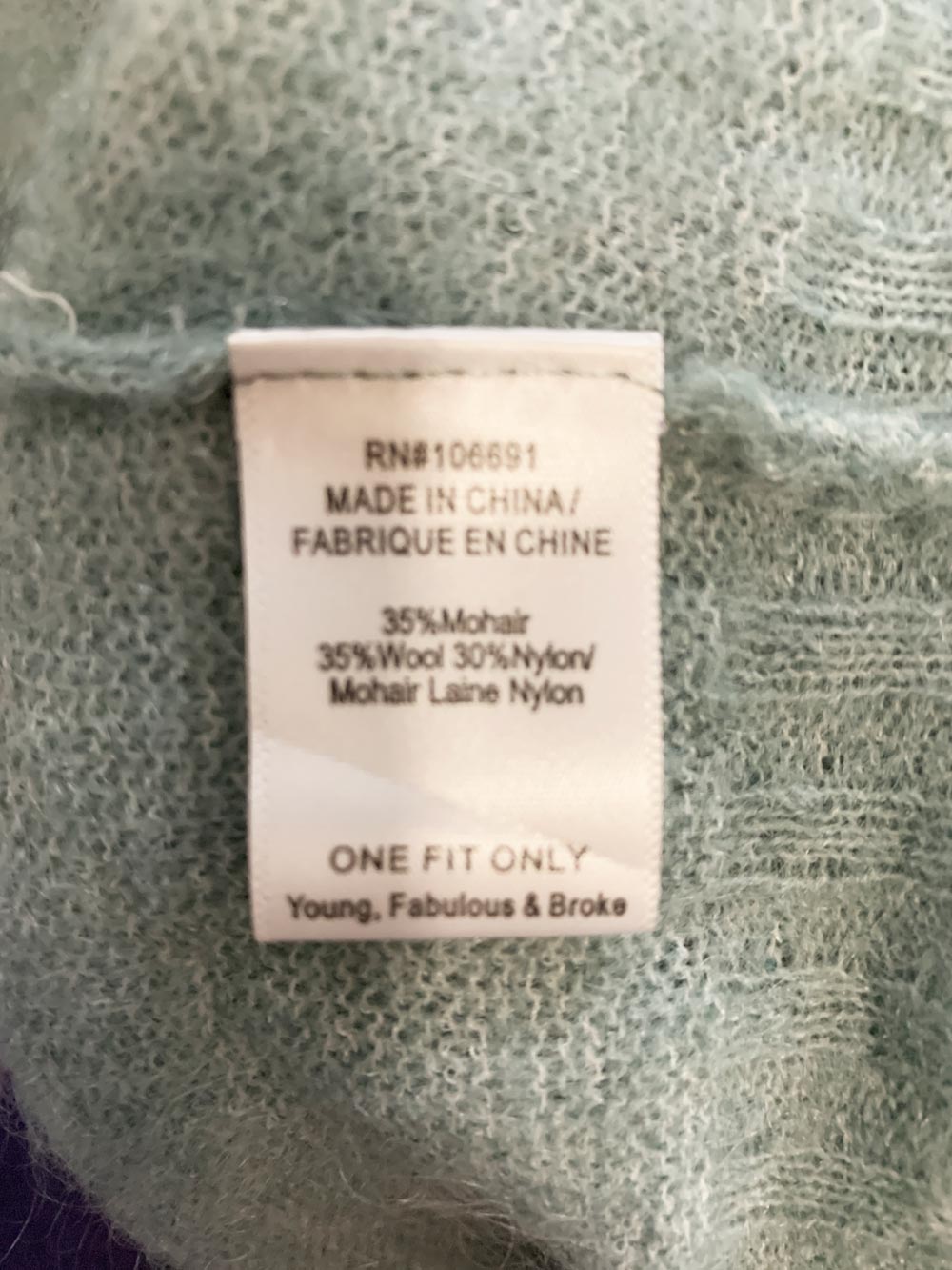 yfb mohair-wool blend v-neck light knit sweater | young fabulous & broke