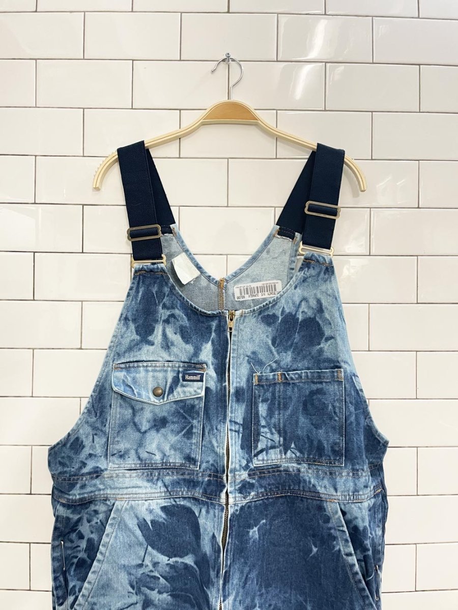 hammill bleach dye denim overalls - good market thrift store