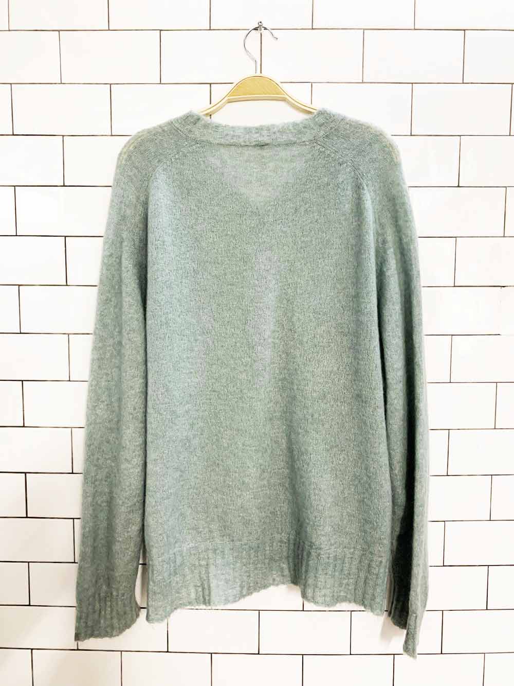 yfb mohair-wool blend v-neck light knit sweater | young fabulous & broke