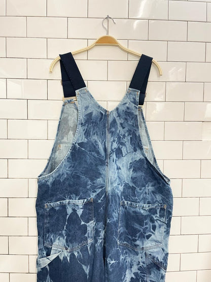 hammill bleach dye denim overalls - good market thrift store