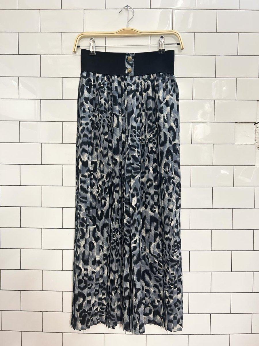 vintage pleated chiffon wide leg pants - good market thrift store