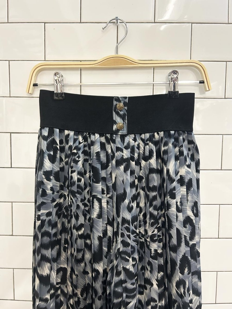 vintage pleated chiffon wide leg pants - good market thrift store