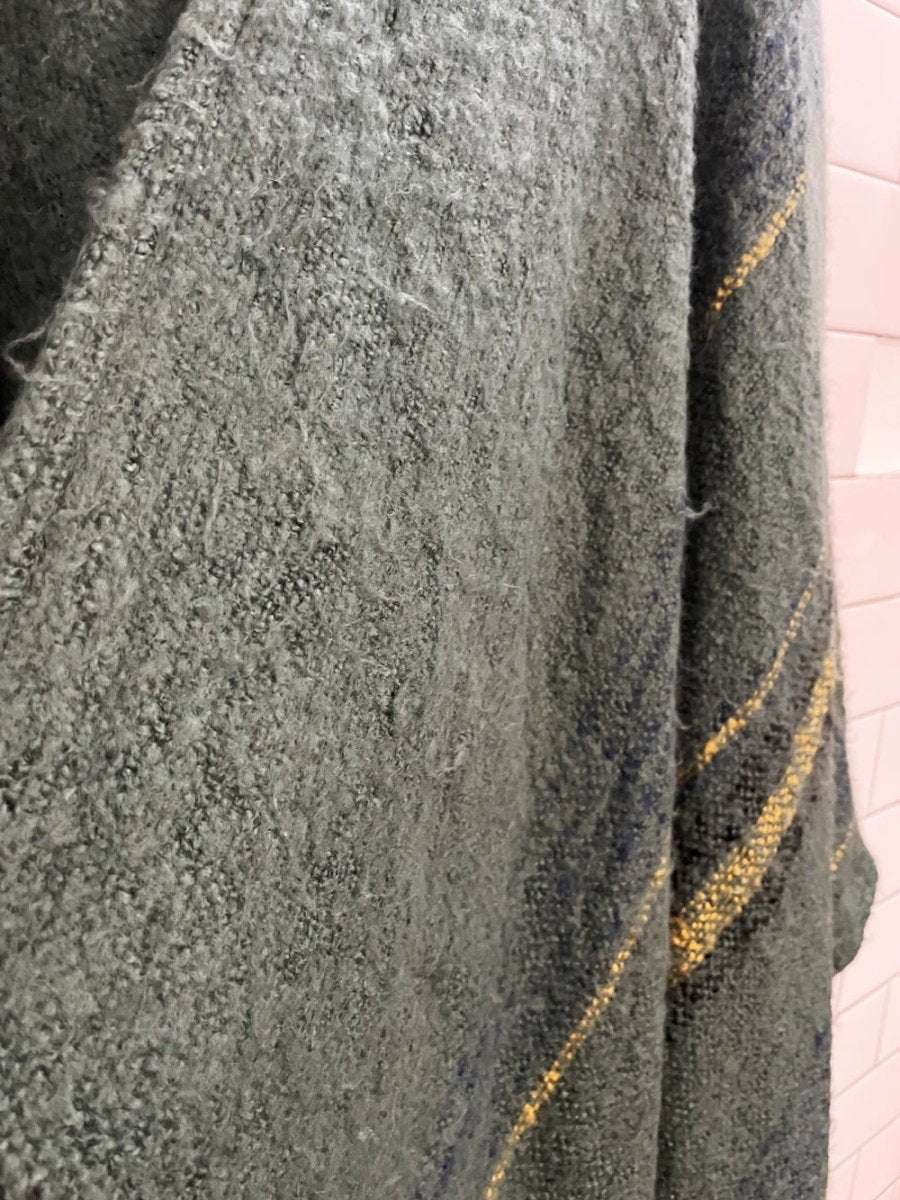 free people knit blanket poncho scarf wrap - good market thrift store
