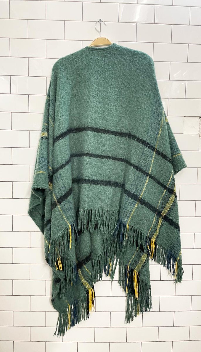 free people knit blanket poncho scarf wrap - good market thrift store