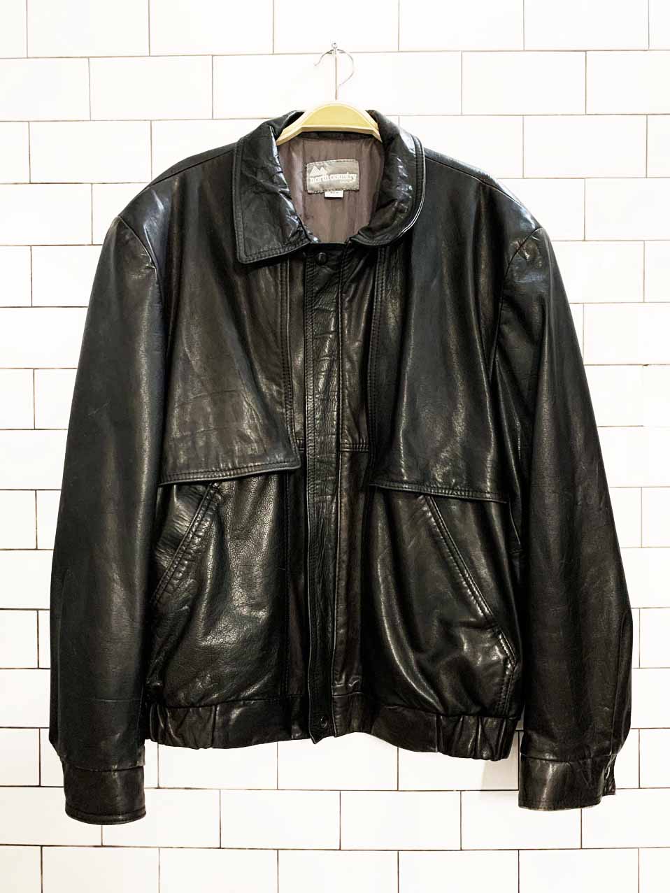 vintage north country leather bomber jacket | eaton