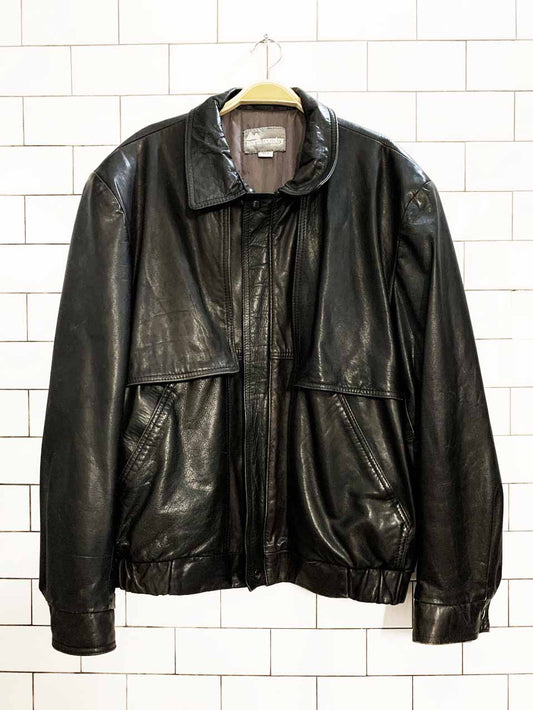 vintage north country leather bomber jacket | eaton