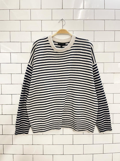 br merino wool - cashmere striped sweater - good market thrift store