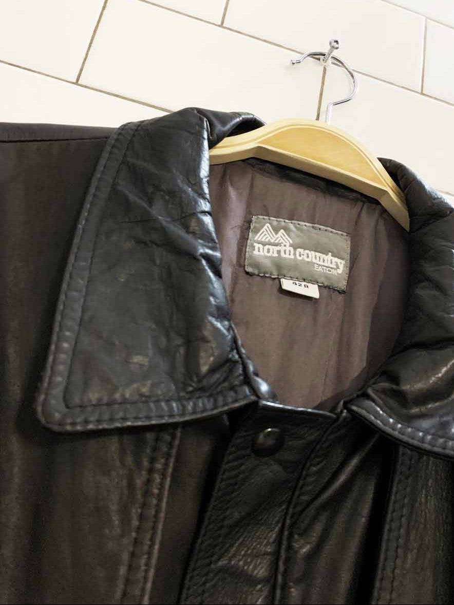 vintage north country leather bomber jacket | eaton