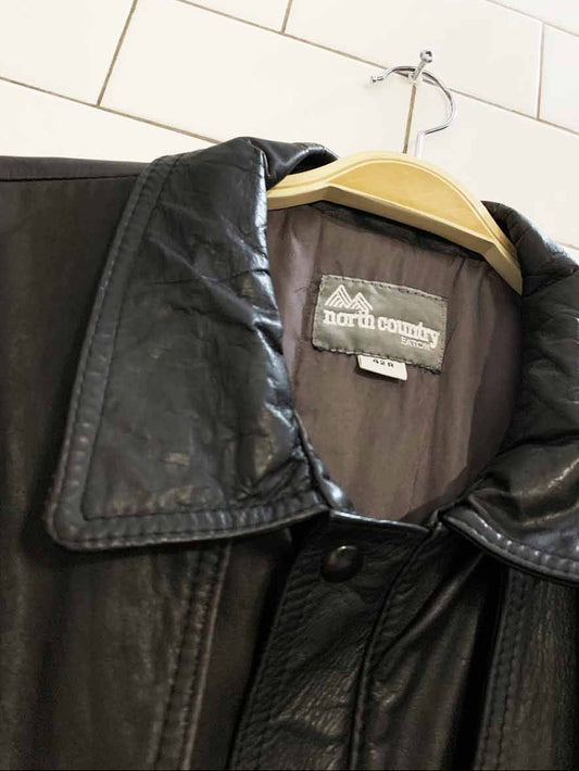 vintage north country leather bomber jacket | eaton