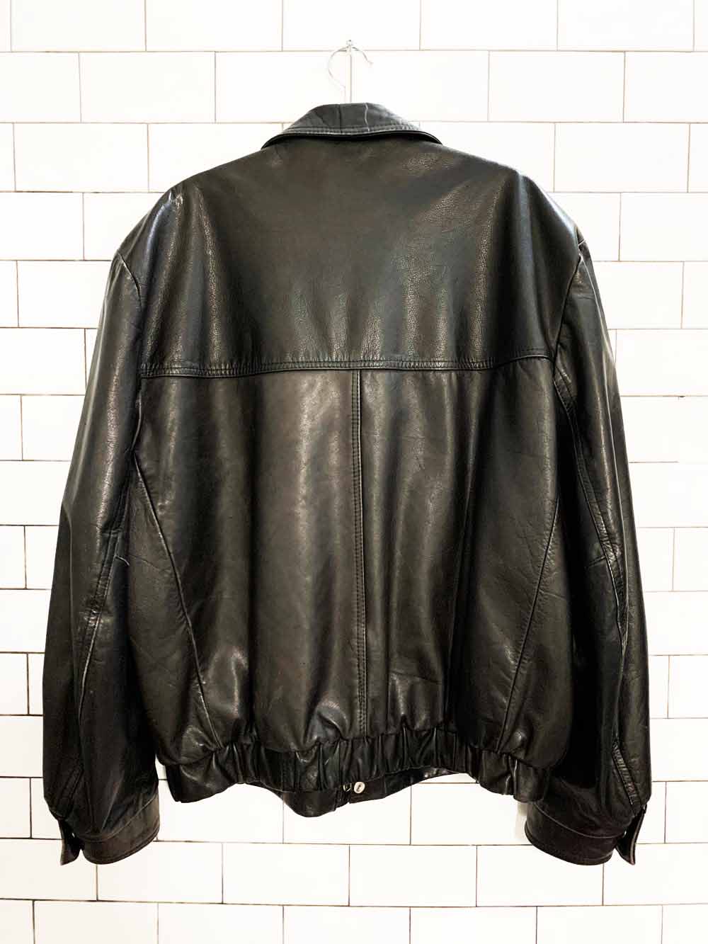 vintage north country leather bomber jacket | eaton