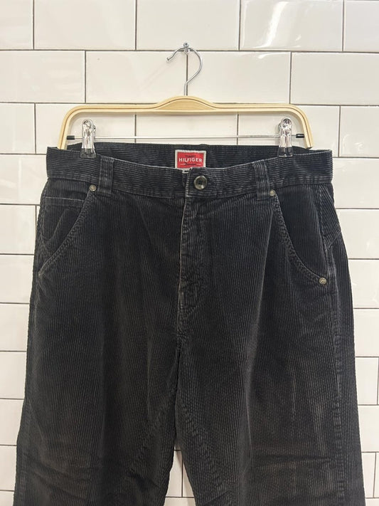 vintage 00s tommy hilfiger wide leg corduroy pants - good market thrift store